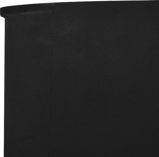 vidaXL Fabric Fence Panel in Black Color 1.2x6.0m