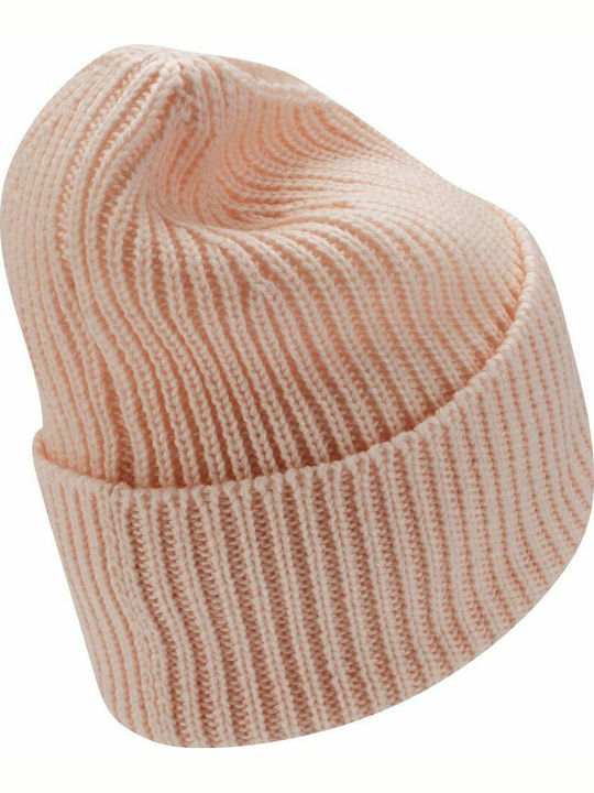 Beanie Căciulă Pentru Femei cu Tricotat Coastă în Culoare Roz