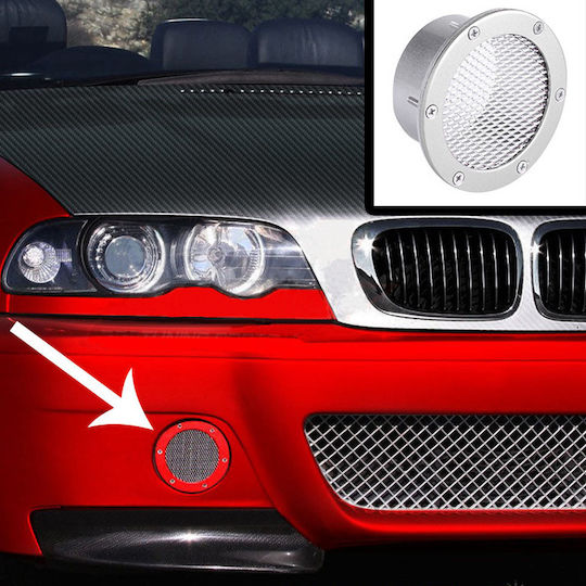 Carner Air duct Car Front Silver Universal