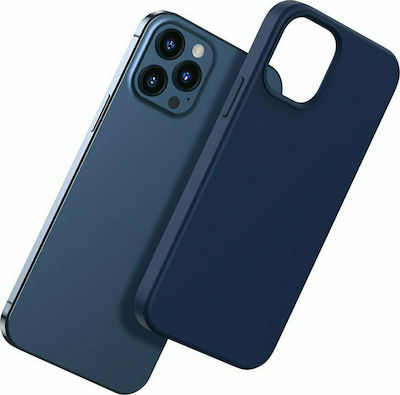 Baseus Liquid Silica Gel Magnetic Silicone Back Cover Blue (iPhone 12 / 12 Pro)