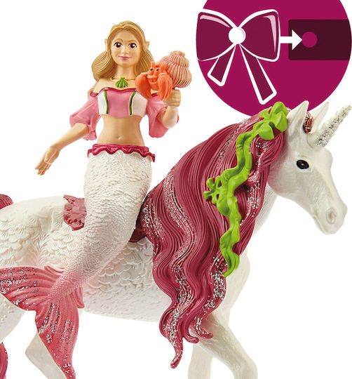 Schleich-S Miniaturspielzeug Mermaid Feya On Underwater Unicorn Bayala für 5-12 Jahre 18cm