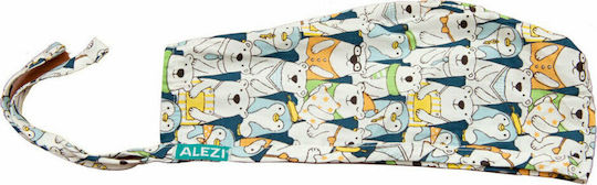Alezi Teddy bears Unisex Multicolour Surgical Cap Cotton and Polyester