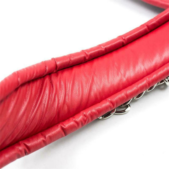 Fetish Addict Collar With Leash Κολάρο σε Κόκκινο Χρώμα