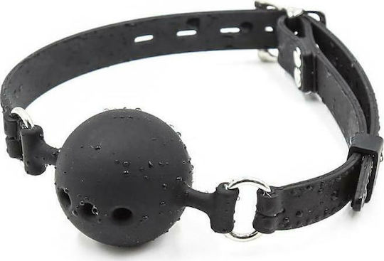 Fetish Addict Silicone Breathable Ball Gag Large Φίμωτρο σε Μαύρο Χρώμα
