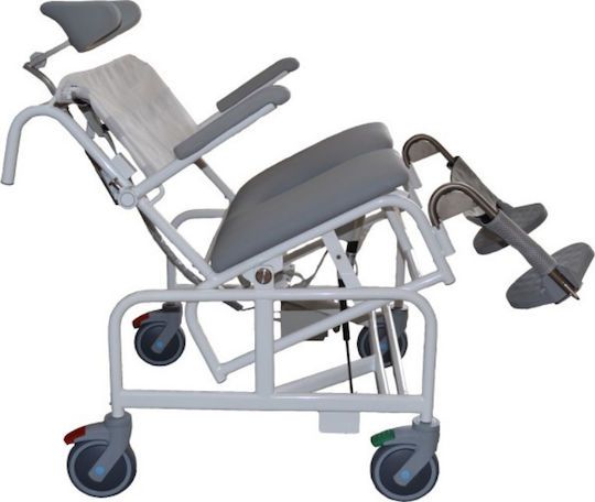 HMN M2 200 KG Wide El-Tip Αναπηρικό Αμαξίδιο Μπάνιου 56cm 310218 Λευκό