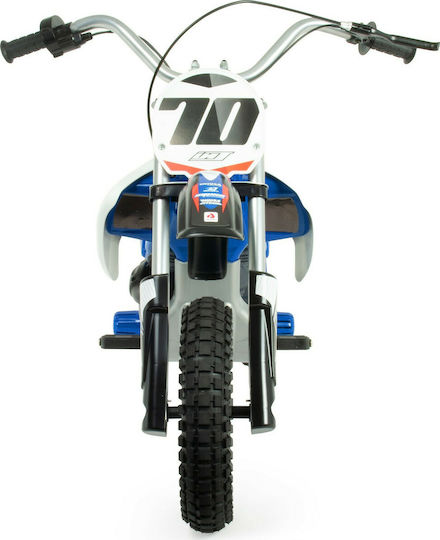 Motocicletă Pentru Copii Xtreme Fighter Electrică 24 Volt Albastră Pentru 4+ Ani