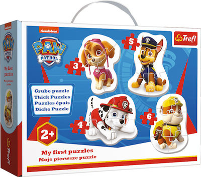 Kinder Steckpuzzle Skye, Marshall, Chase i Rubble für 2++ Jahre 18pcs Trefl