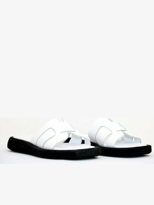 Women's Slippers Anteos 2105 White Leather