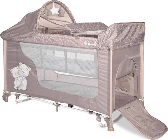 Lorelli Moonlight Rocker Playpen 2 Levels with Changing Table & Mattress String Hug 126x70cm