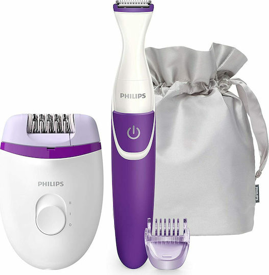 Philips Satinelle Essential Epilier-Set Epilierer für das Bikini / Körper BRP505/00