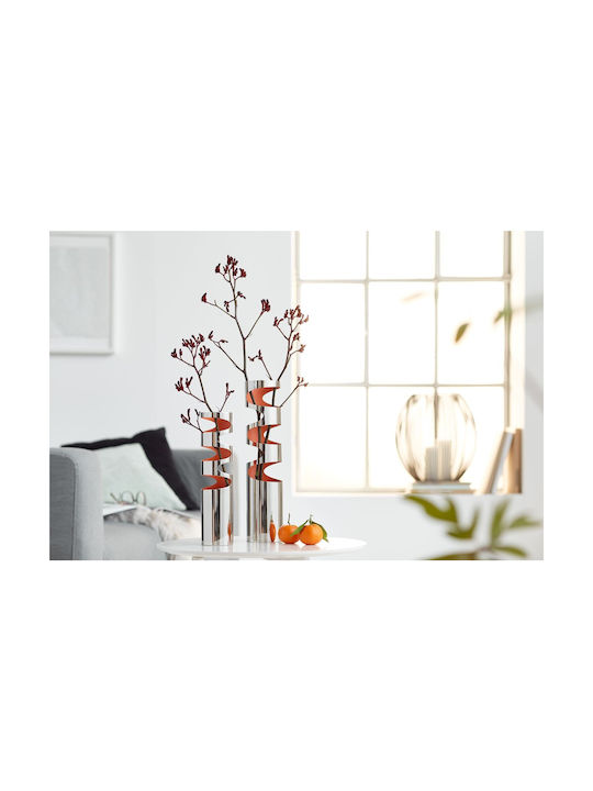 Philippi Decorative Vase Loom Small Silver 31cm