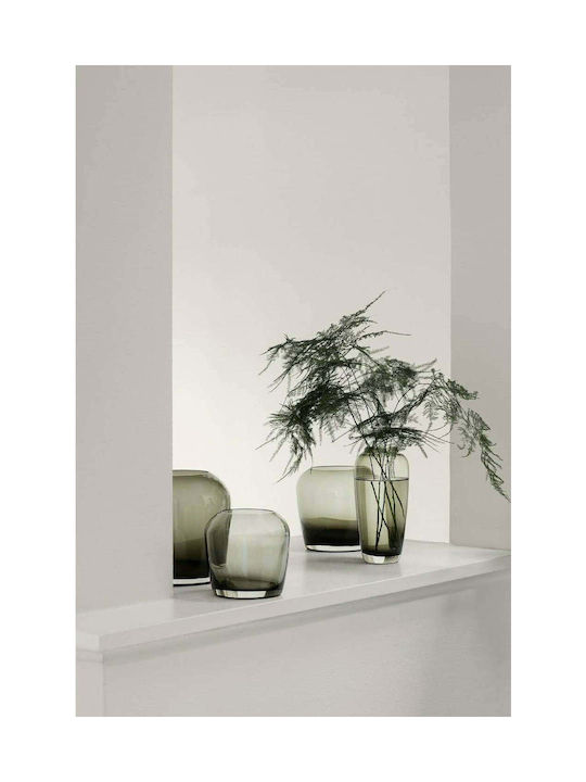 Blomus Διακοσμητικό Βάζο Γυάλινο Leta Sm Smoke Φ13xΥ13cm