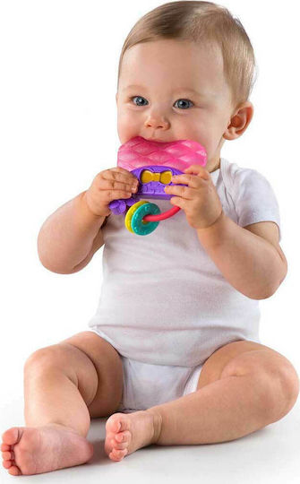 Bright Starts Geantă Șobolan Dentare Și Calmarea Dentiției Din Plastic Pentru 3 Luni+