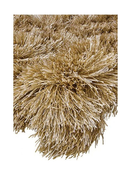 Carpet Couture Aster Rug Rectangular Shaggy Beige