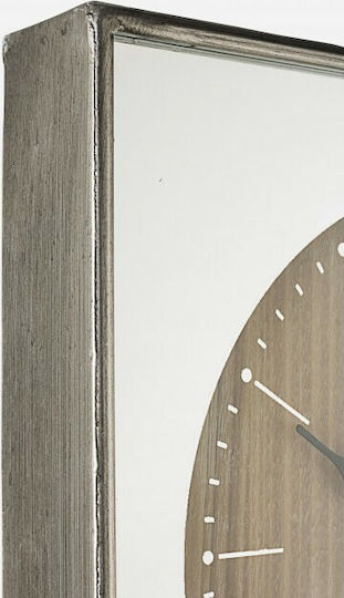 Bizzotto Ticking Wall Clock Metallic Silver 35x80cm