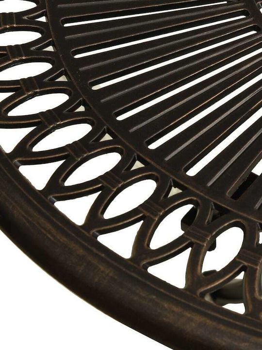 Masa pentru spații exterioare mici Aluminiu Bronz 62x62x65buc