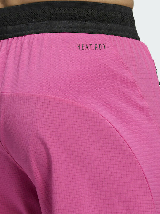 Heat.Rdy Warrior Αθλητική Ανδρική Βερμούδα Ροζ