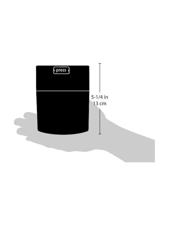 Vase Coffee with Airtight Lid Plastic Transparent 250ml