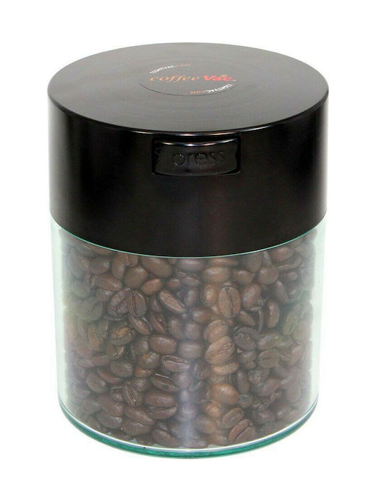 Vase Coffee with Airtight Lid Plastic Transparent 250ml