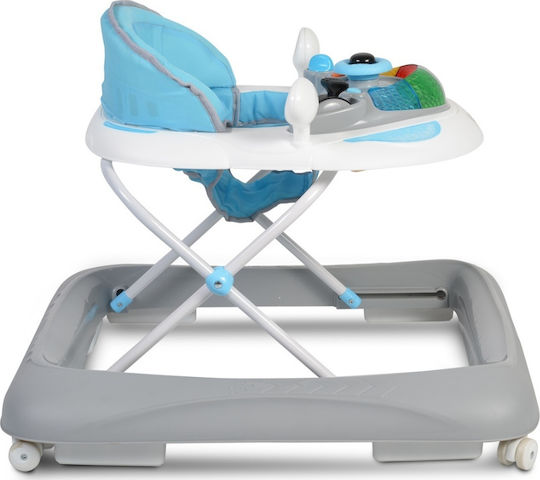 Cangaroo Sharky 108228 Baby Walker with Music for 6+ Months Blue