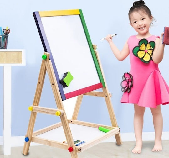 Markerboard Blackboard Double Sided Floor 34x38.5x66cm
