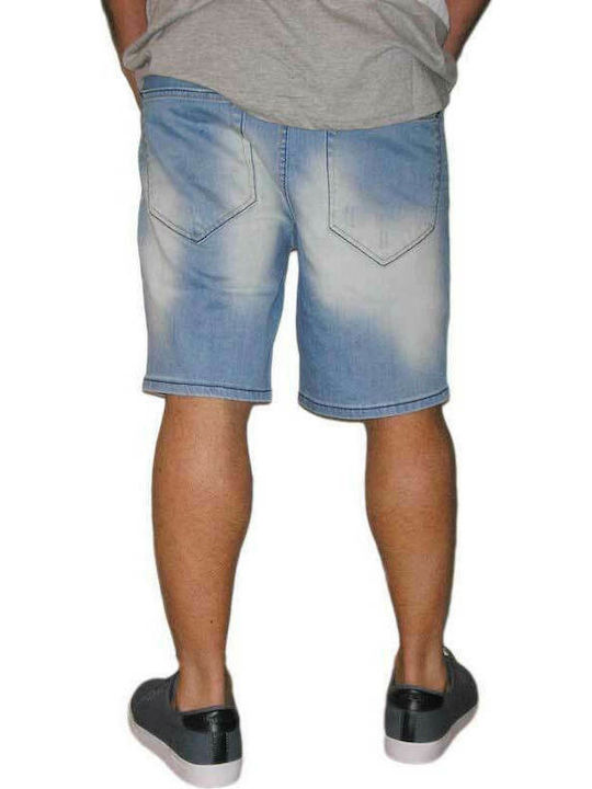 Humor Herrenshorts Jeans Blau