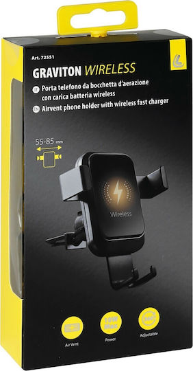 Lampa Graviton Car Mobile Mount with Adjustable Hooks and Wireless Charging Black