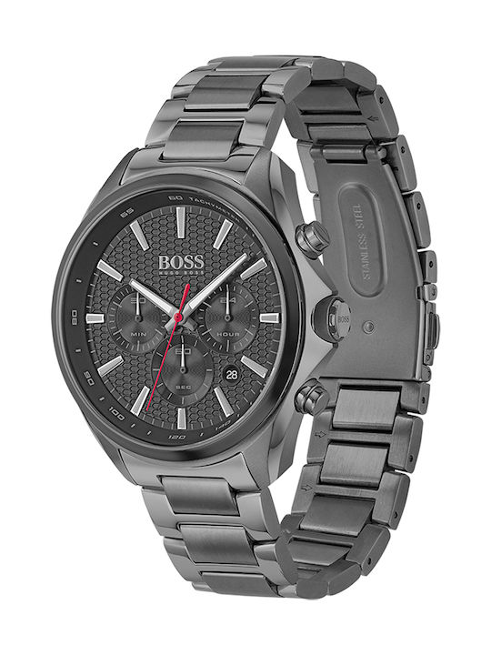 Hugo Boss Distinct Uhr Chronograph Batterie mit Gray Metallarmband