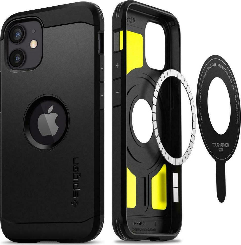 Spigen Tough Armor Back Cover Πλαστικό Μαύρο (iPhone 12 mini) Skroutz.gr