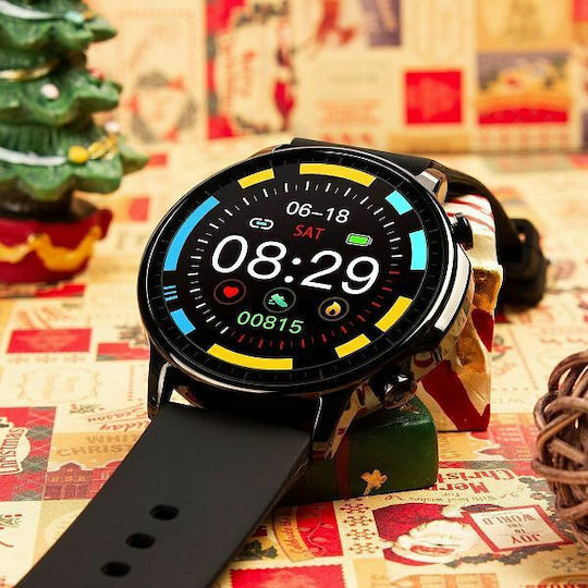 Colmi V23 Pro Smartwatch με Παλμογράφο (Μαύρο)