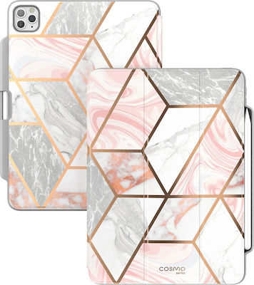 i-Blason Cosmo Tri-Fold Back Cover Silicone Marble Pink (iPad Pro 2020 12.9")