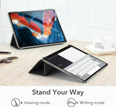 ESR Ascend Trifold Flip Cover Σιλικόνης / Συνθετική Μαύρο (iPad Pro 2021 12.9")