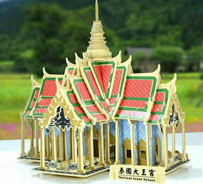 Anelixi Wooden Construction Toy Ξύλινη Συναρμολογούμενη Κατασκευή: Grand Palace Thailand Kid 8++ years