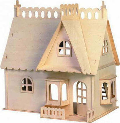 Anelixi Wooden Construction Toy Συναρμολογούμενη Κατασκευή: Κουκλόσπιτο