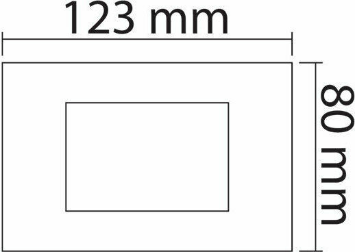 Aca Modys Switch Frame Horizontal Installation 3 Elements in Beige Color 10101431629