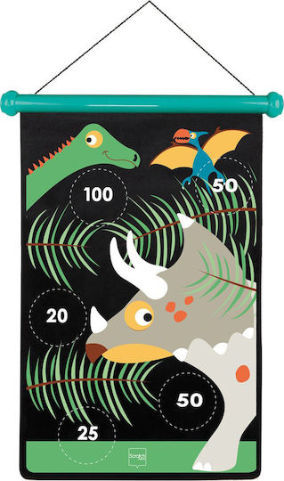 Scratch Europe Set with Target & Darts Children's Magnetic Target 2 Sides with 6 Darts - Dinosaur World