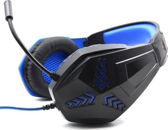 Komc M204 Over Ear Gaming Headset με σύνδεση 3.5mm Blue