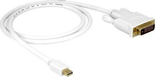 DeLock Cablu DVI-I de sex masculin - mini DisplayPort de sex masculin 1m Alb (82641)