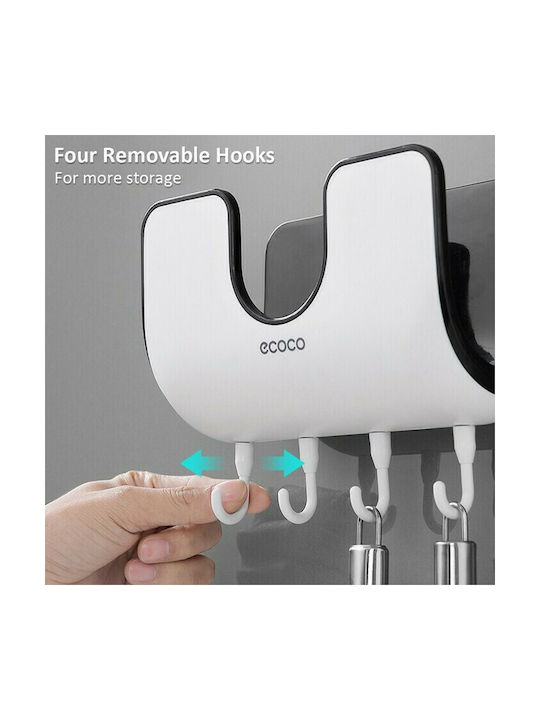 Ecoco Kitchen Hangers Plastic in White Colour 12.5x12.5x12.5cm