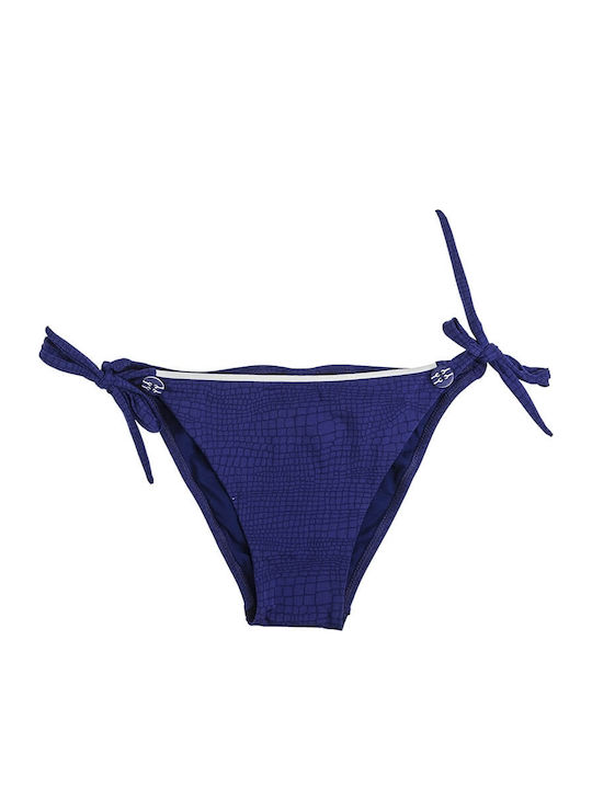 Jacky 91086 Bikini Slip με Κορδονάκια Navy Μπλε