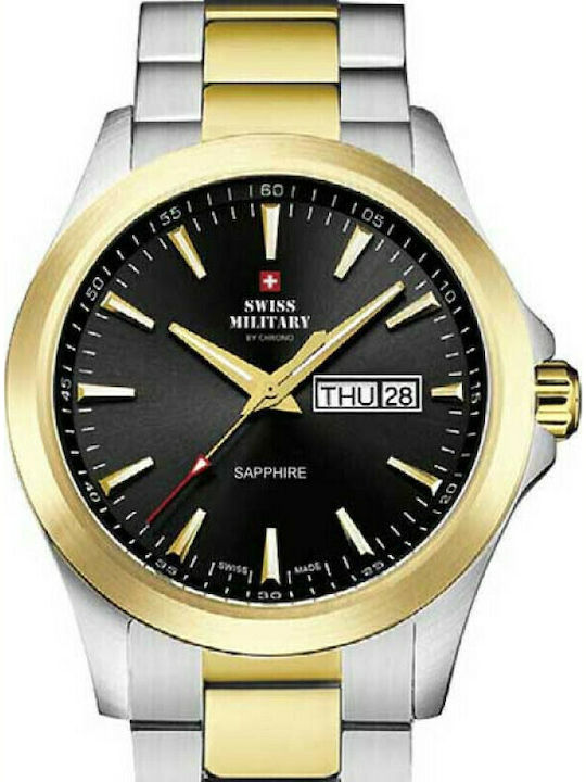 Swiss Military by Chrono Ρολόι Μπαταρίας με Μεταλλικό Μπρασελέ Swiss Military by Chrono Ρολόι Μπαταρίας με Μεταλλικό Μπρασελέ