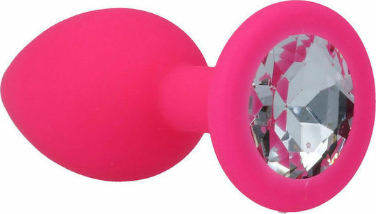 Intense Shelki S Plug Anal Πρωκτική Σφήνα Small Hot Pink 7.2cm