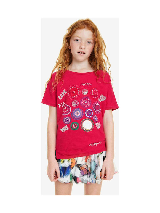 Desigual Kinder-T-Shirt Rot Denver