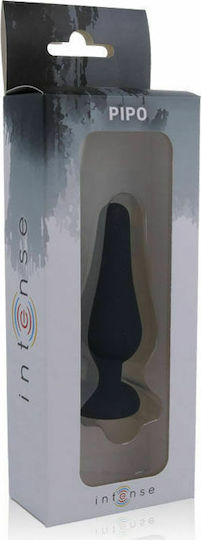 Intense Anal Plug Pipo M Silicone Anal Plug Medium Black 11cm