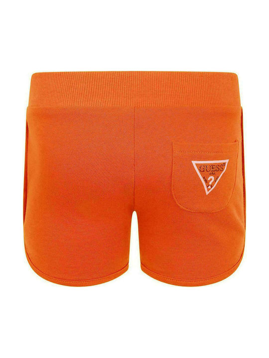 Guess Șort/Bermude pentru copii din material textil Knit Shorts Portocaliu