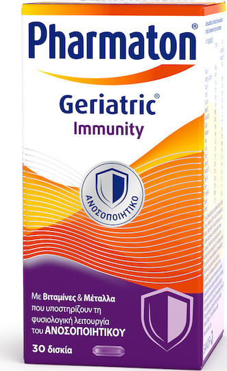 Pharmaton Geriatric Immunity Multivitamin for Immune System Boost 30 Tablets