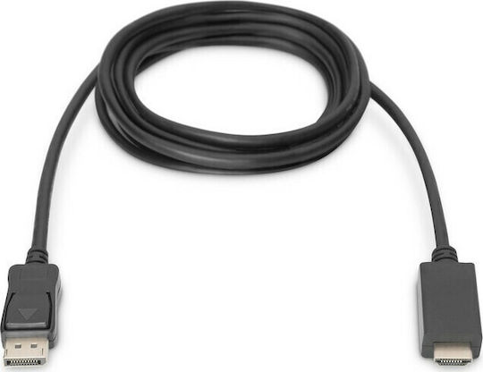 Digitus Cable DisplayPort male - HDMI male 2m Black (AK-340303-020-S)