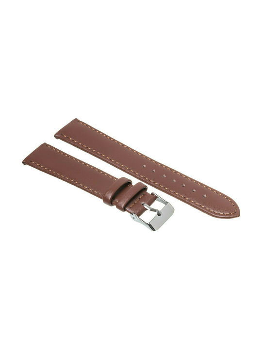 Tzevelion ART1266 Leather Strap Brown 16mm