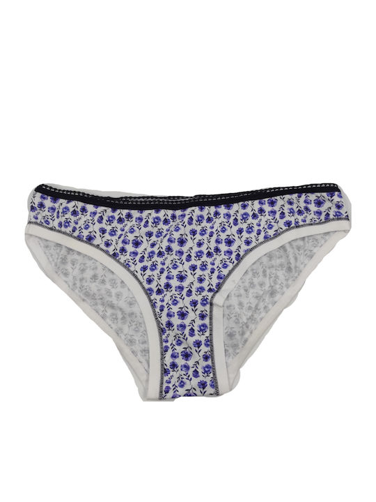 Tai Βαμβακερά Women's Slip 3Pack Blue Dark-White