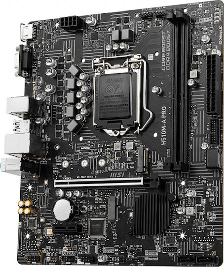 MSI H510M-A Pro Motherboard Micro ATX με Intel 1200 Socket 7D22-009R